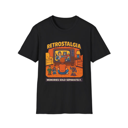 Retro T-Shirt - "Retrostalgia: Memories Sold Separately" - Nostalgic Unisex Style