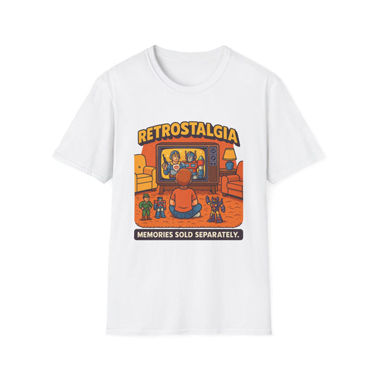 Retro T-Shirt - "Retrostalgia: Memories Sold Separately" - Nostalgic Unisex Style