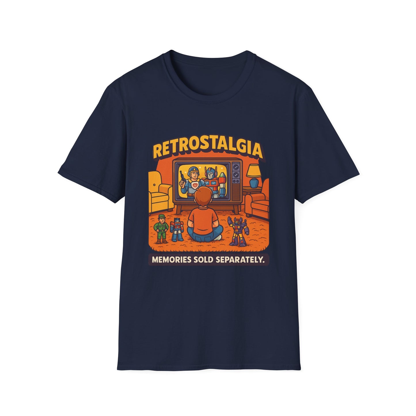 Retro T-Shirt - "Retrostalgia: Memories Sold Separately" - Nostalgic Unisex Style
