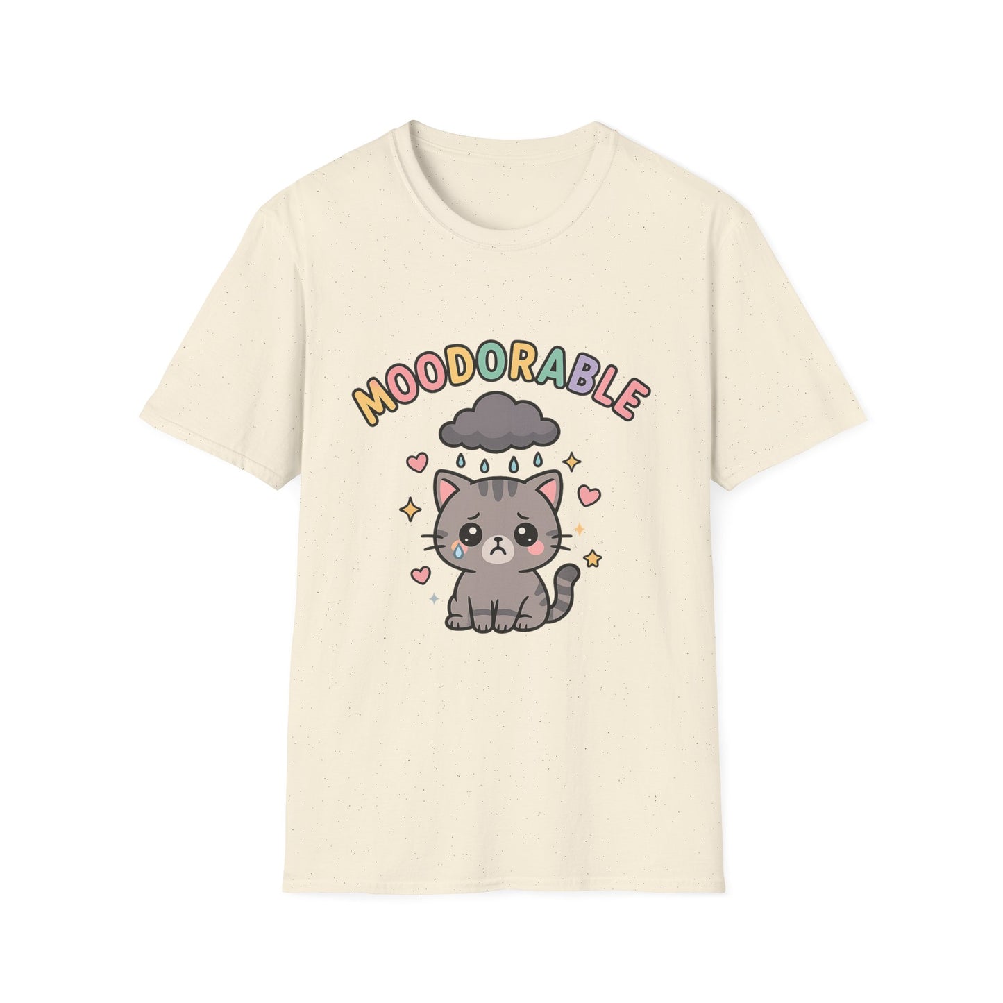 Moodorable Cat Unisex Softstyle T-Shirt - Cute and Playful Animal Graphic Tee for when you're Moody but still Adorable