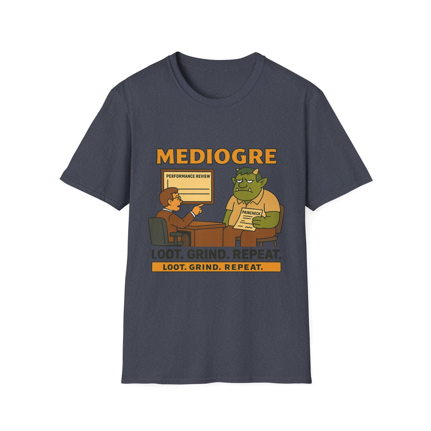 MediOgre – Performance Review Tee Unisex Softstyle T-Shirt